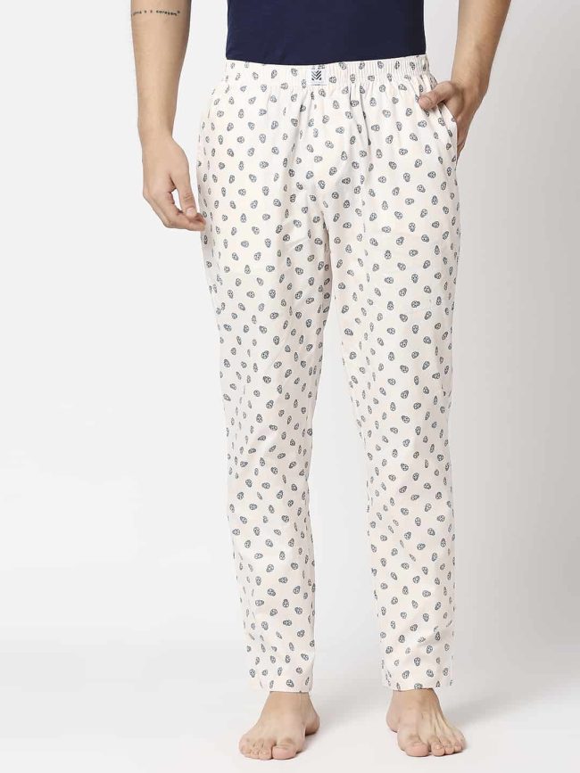 Manaca Men's Printed Pyjama - Beige