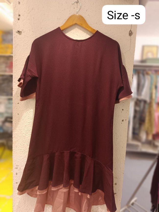 Maroon Casual Dress