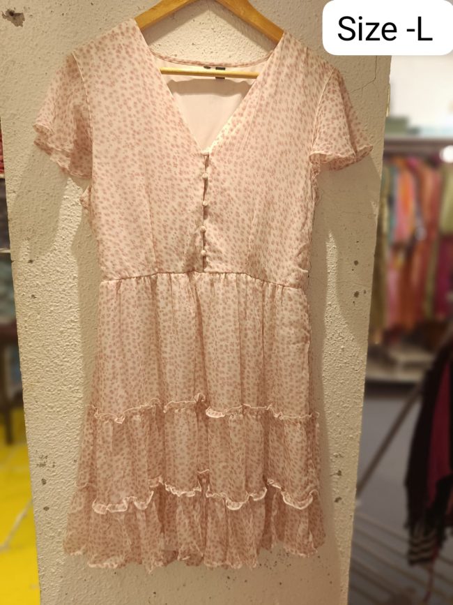 Peach Casual Dress