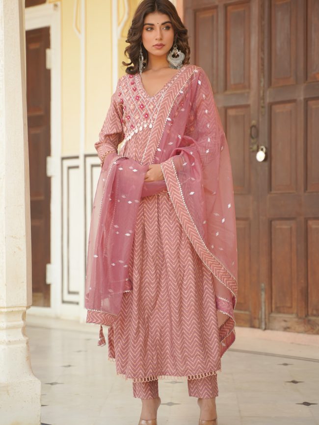 Pure Cotton Anarkali Suits
