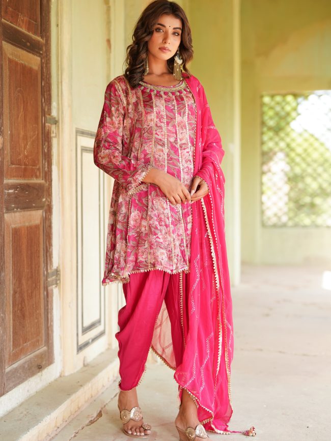 Pure Chiffon Kurta Dhoti Collection